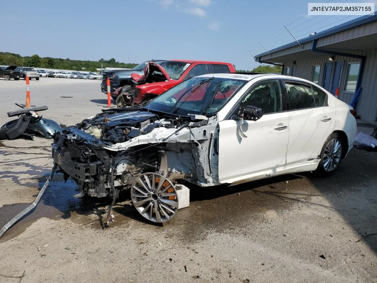 2018 Infiniti Q50 Luxe VIN: JN1EV7AP2JM357155 Lot: 70820314