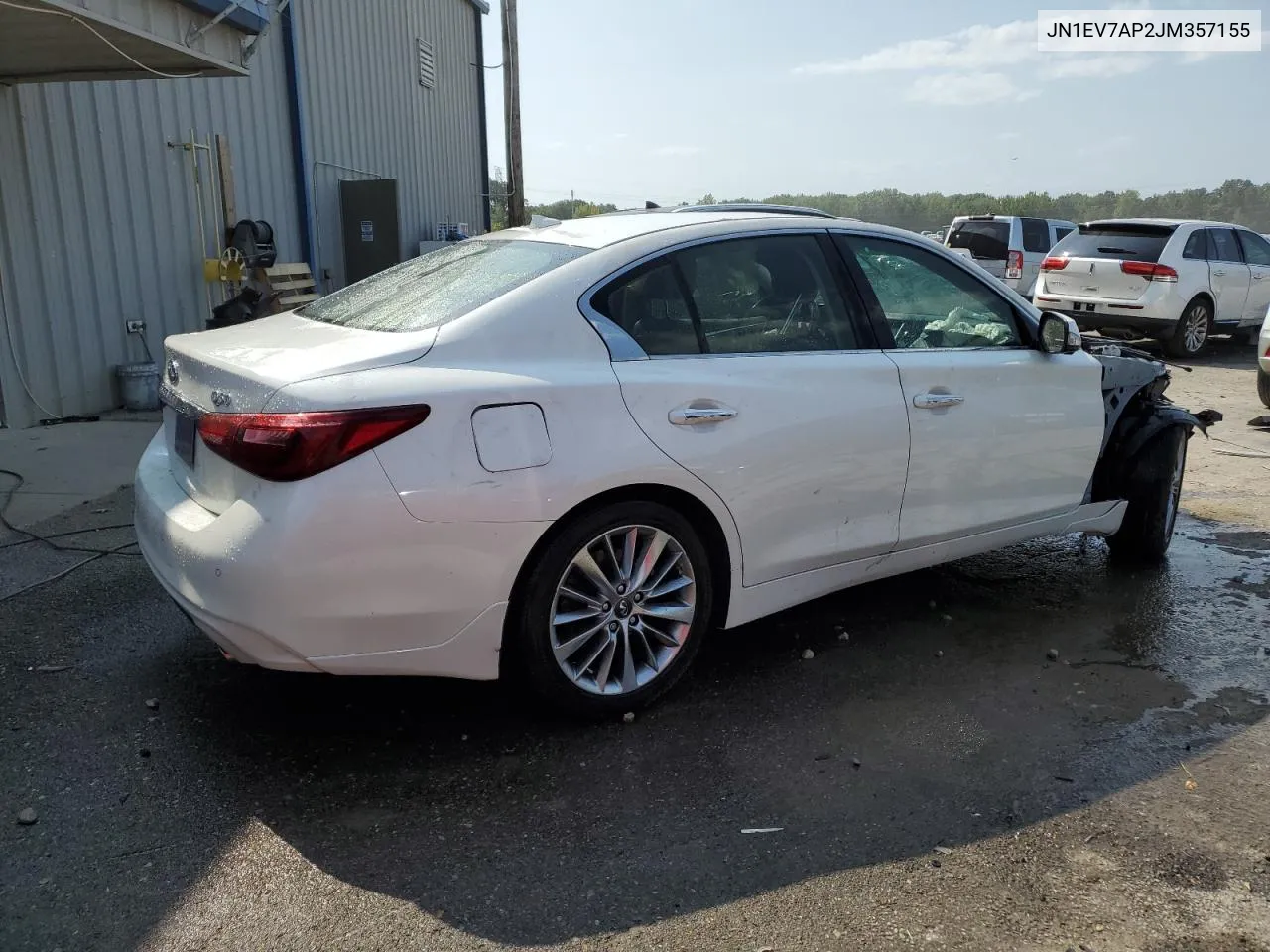 2018 Infiniti Q50 Luxe VIN: JN1EV7AP2JM357155 Lot: 70820314