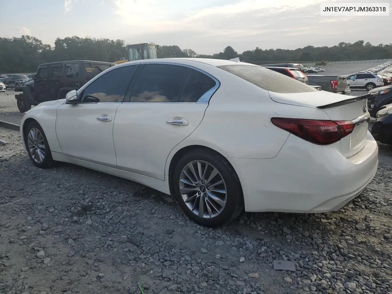 JN1EV7AP1JM363318 2018 Infiniti Q50 Luxe