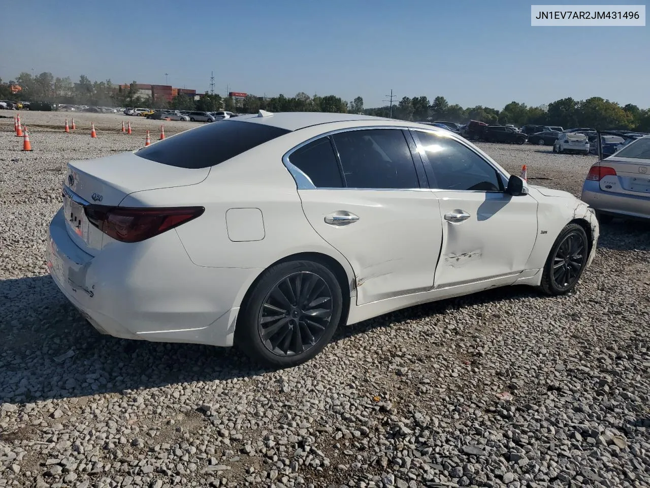 2018 Infiniti Q50 Luxe VIN: JN1EV7AR2JM431496 Lot: 71246934