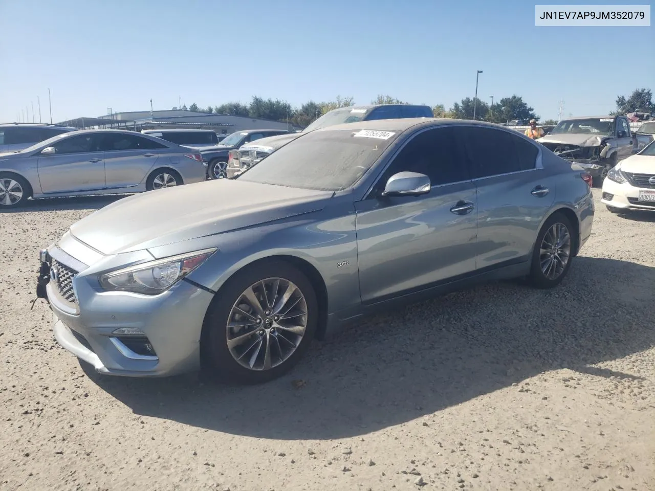 2018 Infiniti Q50 Luxe VIN: JN1EV7AP9JM352079 Lot: 71255704