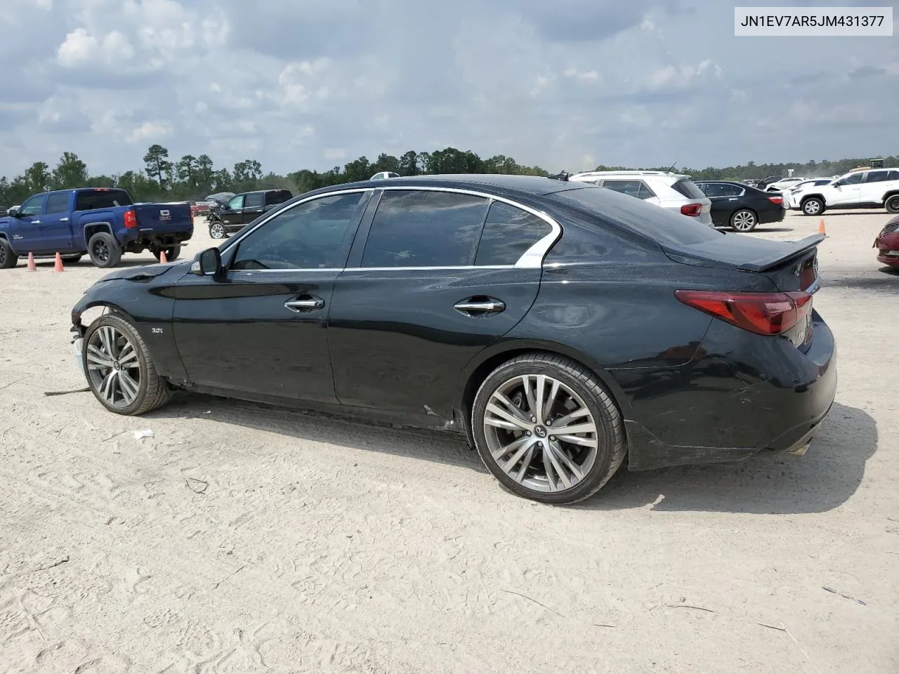 2018 Infiniti Q50 Luxe VIN: JN1EV7AR5JM431377 Lot: 71444634