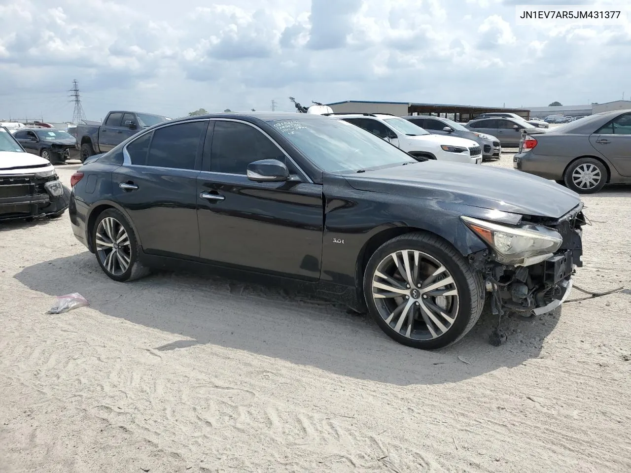 2018 Infiniti Q50 Luxe VIN: JN1EV7AR5JM431377 Lot: 71444634