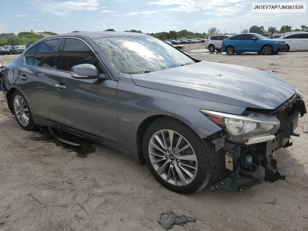 2018 Infiniti Q50 Luxe VIN: JN1EV7AP7JM361539 Lot: 71455794