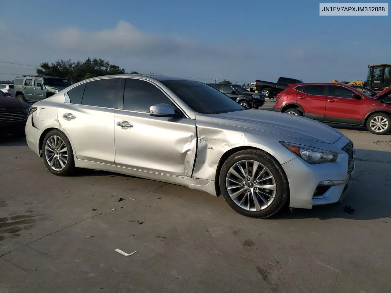 2018 Infiniti Q50 Luxe VIN: JN1EV7APXJM352088 Lot: 71931344