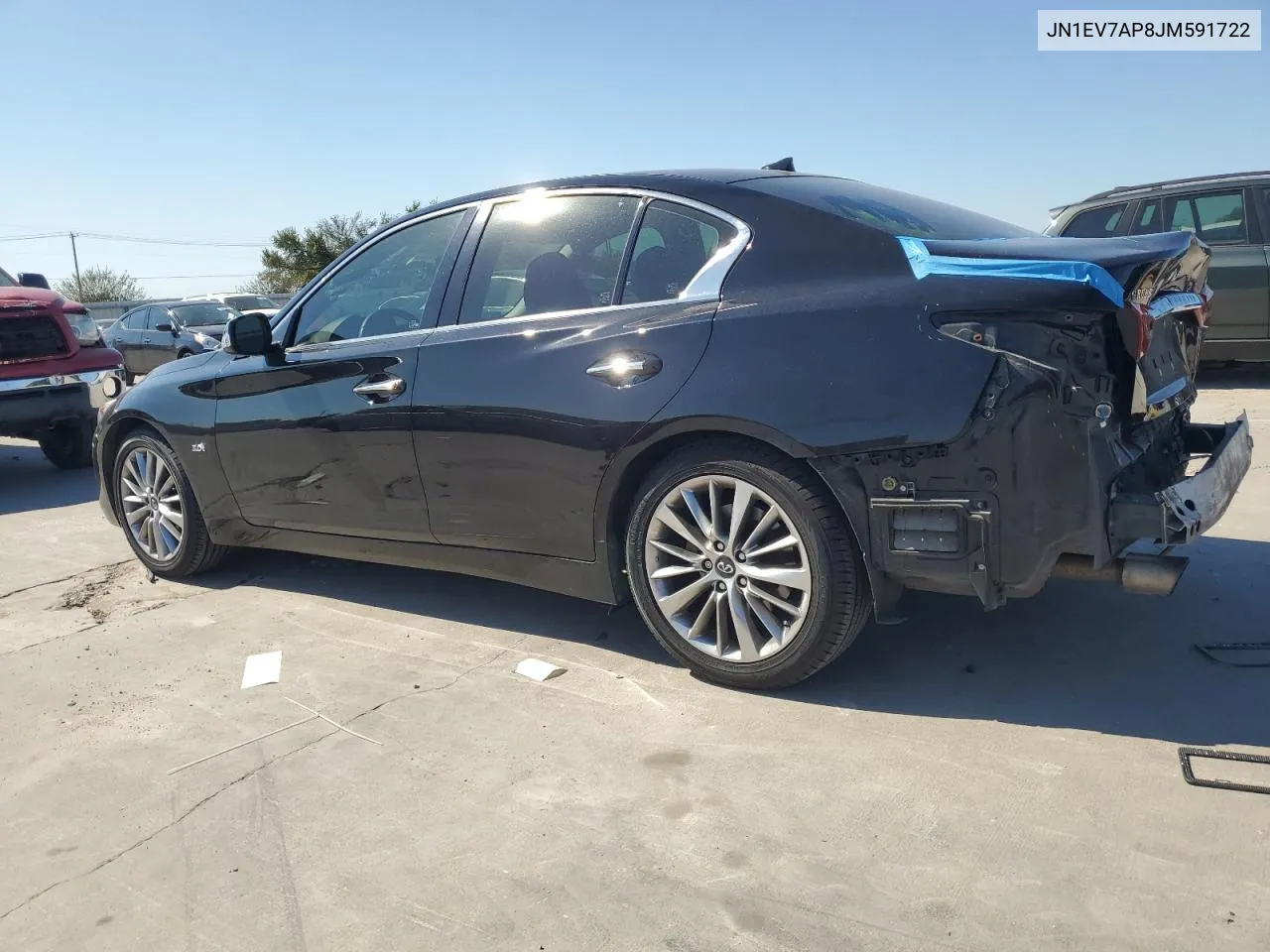 2018 Infiniti Q50 Luxe VIN: JN1EV7AP8JM591722 Lot: 72028614