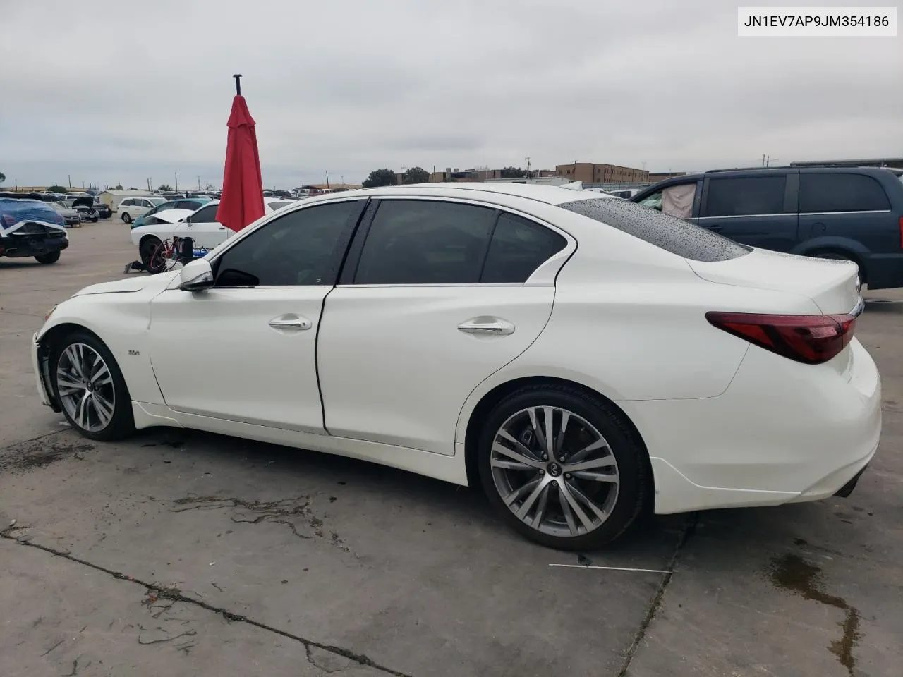 2018 Infiniti Q50 Luxe VIN: JN1EV7AP9JM354186 Lot: 72274464