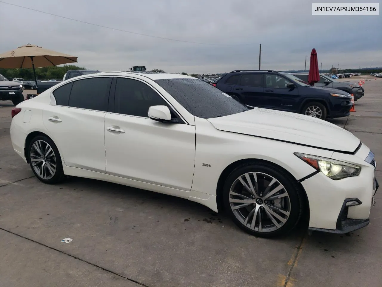 2018 Infiniti Q50 Luxe VIN: JN1EV7AP9JM354186 Lot: 72274464