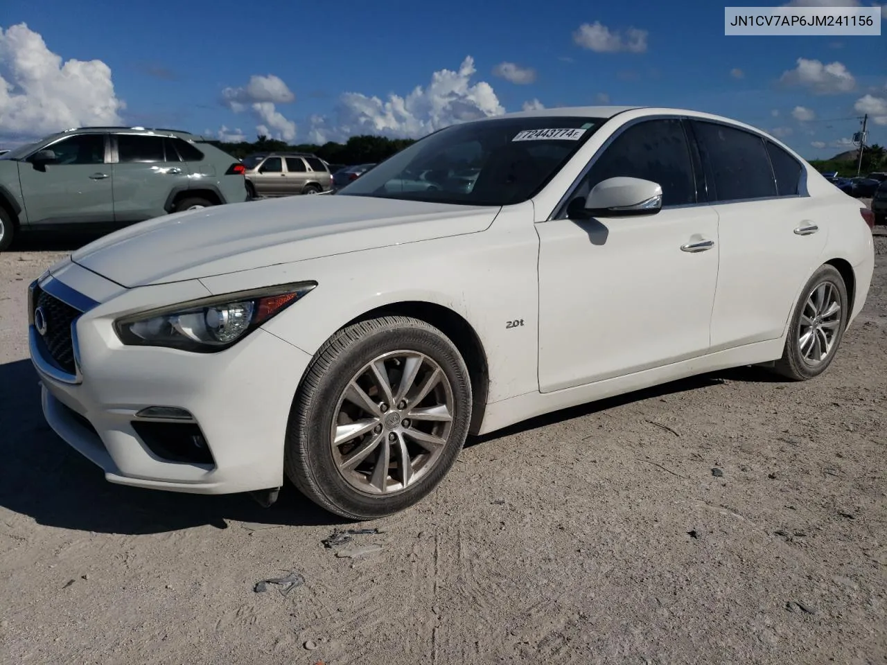 2018 Infiniti Q50 Pure VIN: JN1CV7AP6JM241156 Lot: 72443774