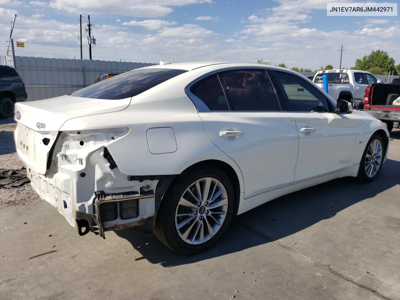 2018 Infiniti Q50 Luxe VIN: JN1EV7AR6JM442971 Lot: 72455674