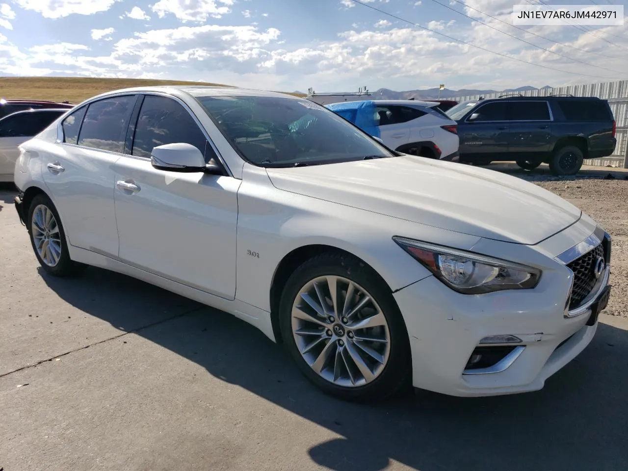 2018 Infiniti Q50 Luxe VIN: JN1EV7AR6JM442971 Lot: 72455674