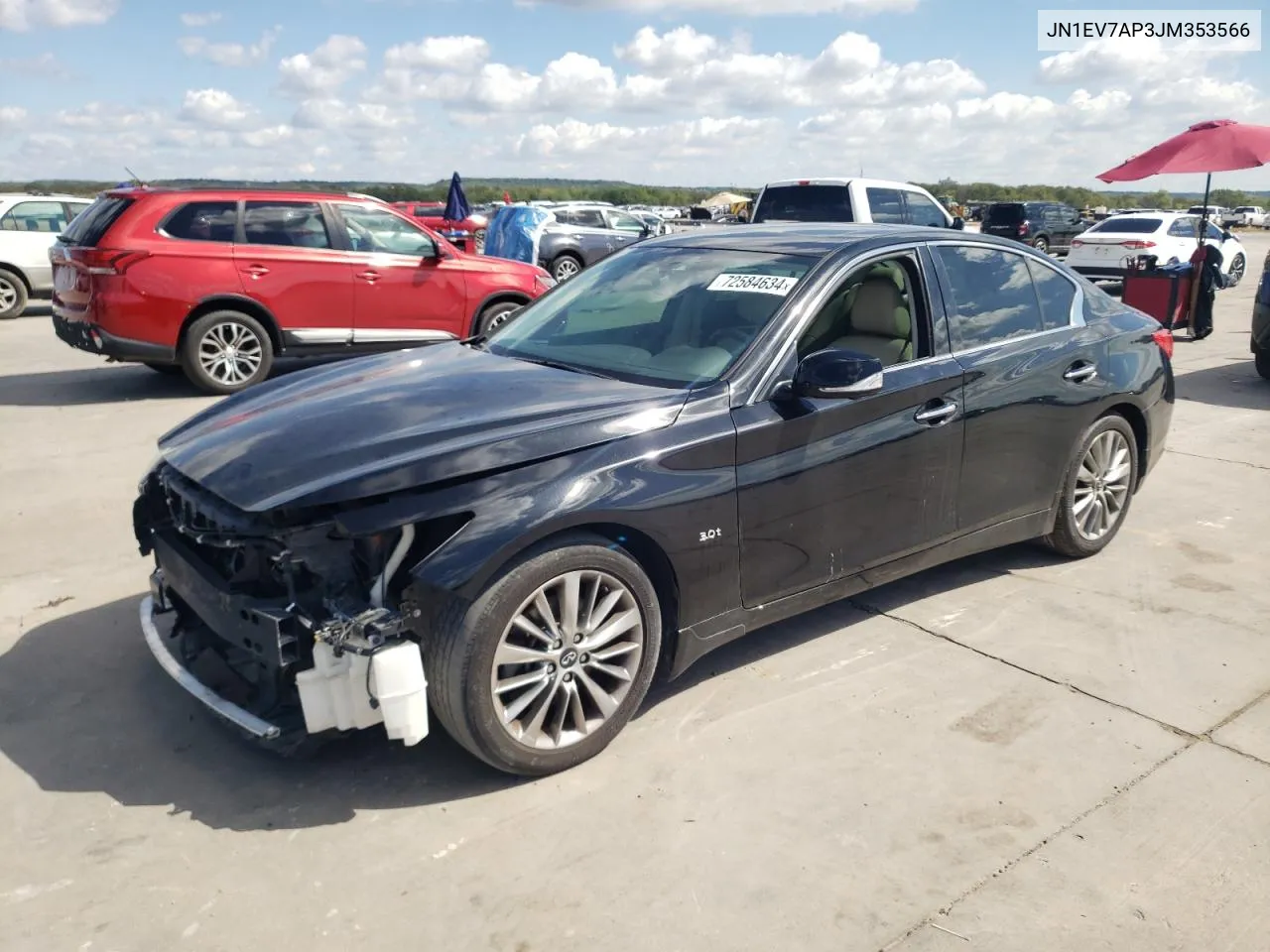 JN1EV7AP3JM353566 2018 Infiniti Q50 Luxe