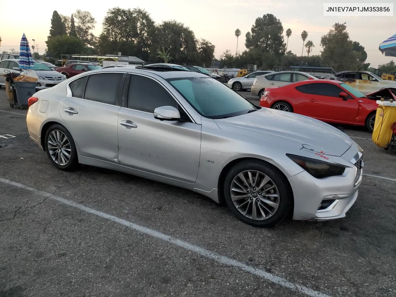 2018 Infiniti Q50 Luxe VIN: JN1EV7AP1JM353856 Lot: 72646434