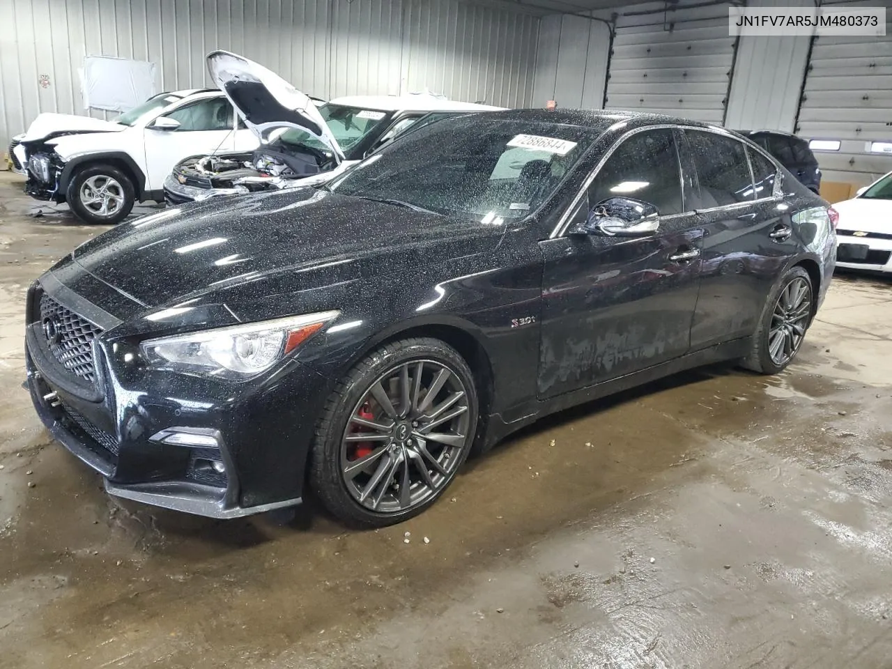 JN1FV7AR5JM480373 2018 Infiniti Q50 Red Sport 400