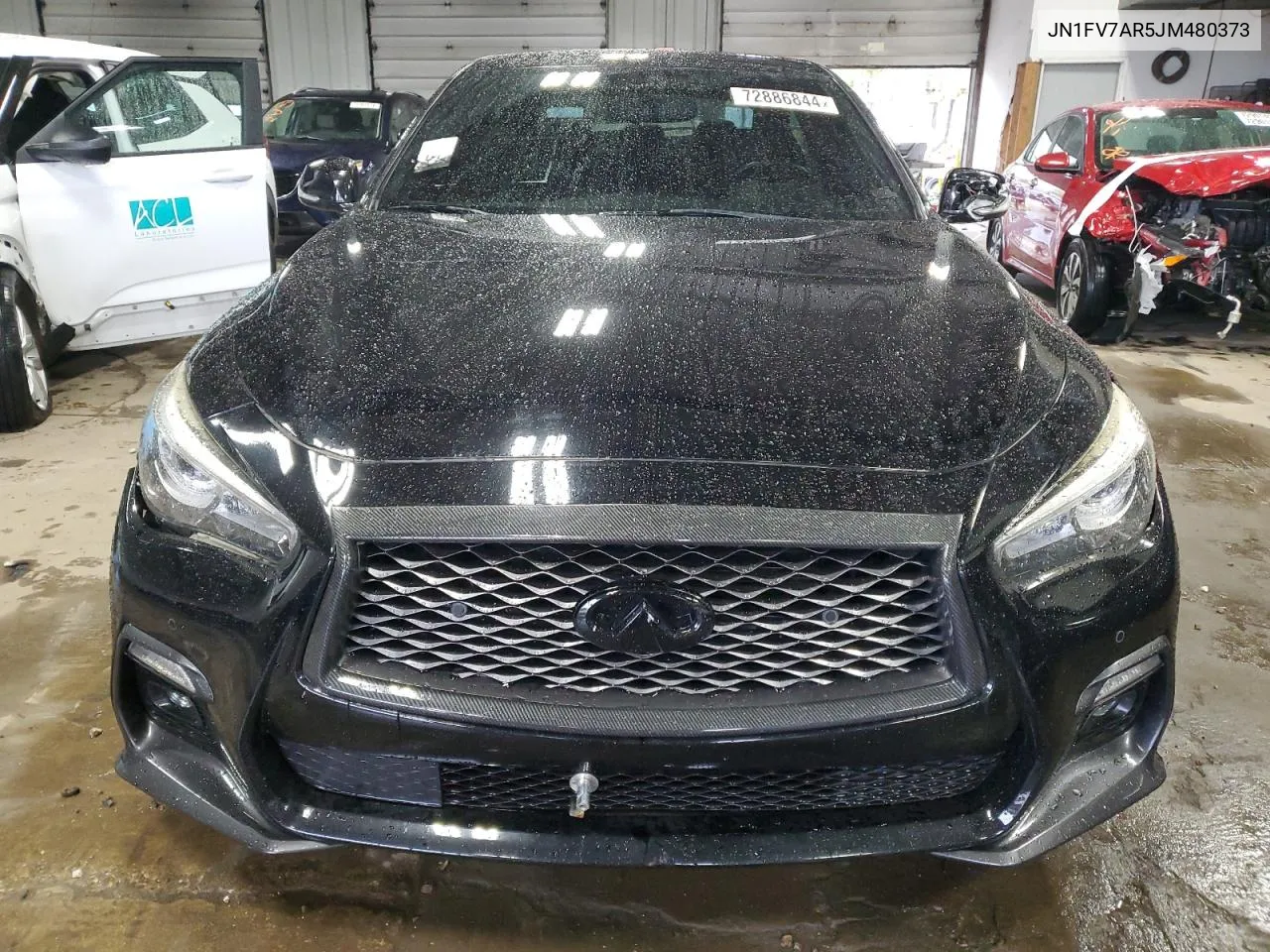 JN1FV7AR5JM480373 2018 Infiniti Q50 Red Sport 400