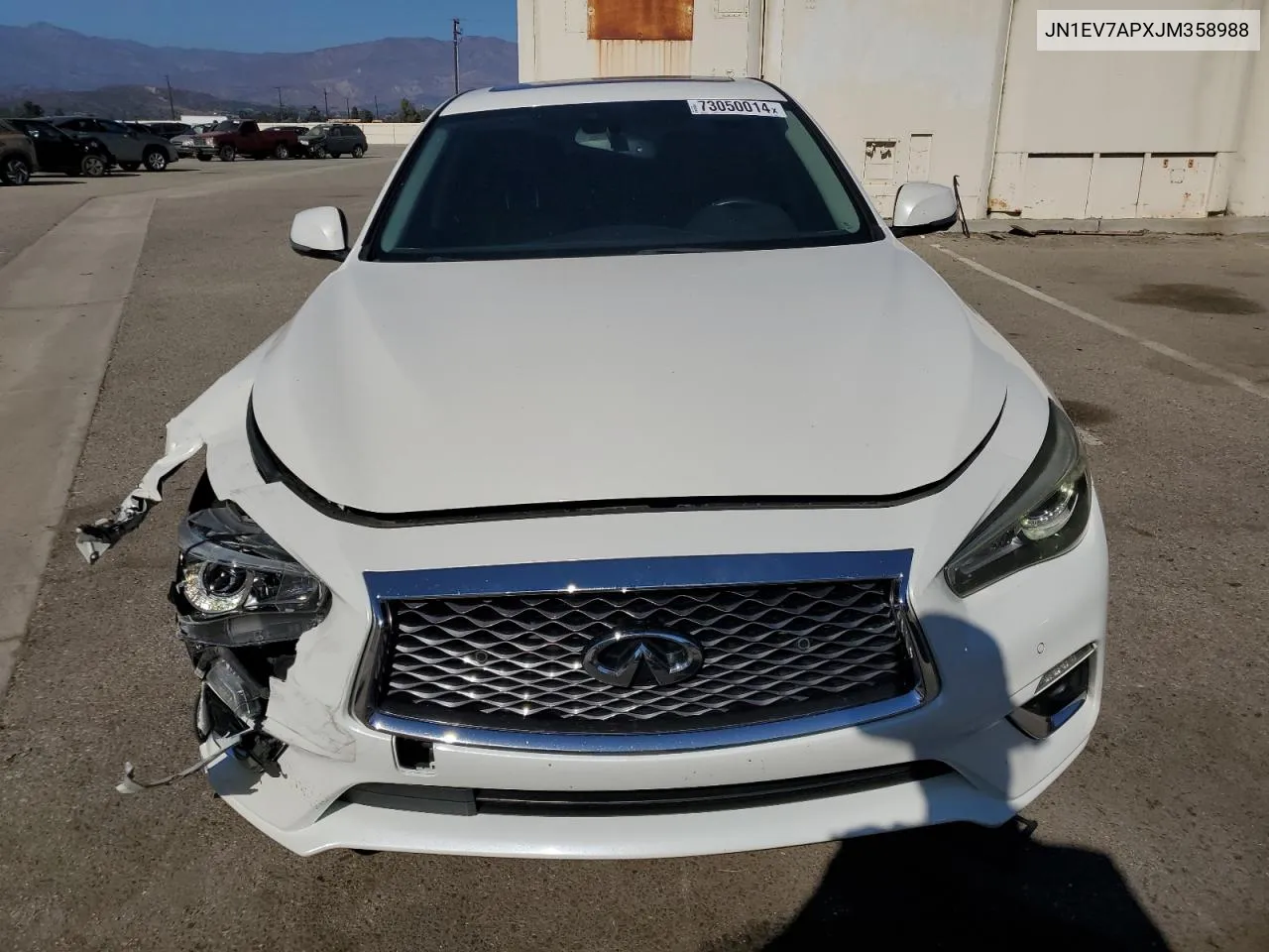 2018 Infiniti Q50 Luxe VIN: JN1EV7APXJM358988 Lot: 73050014