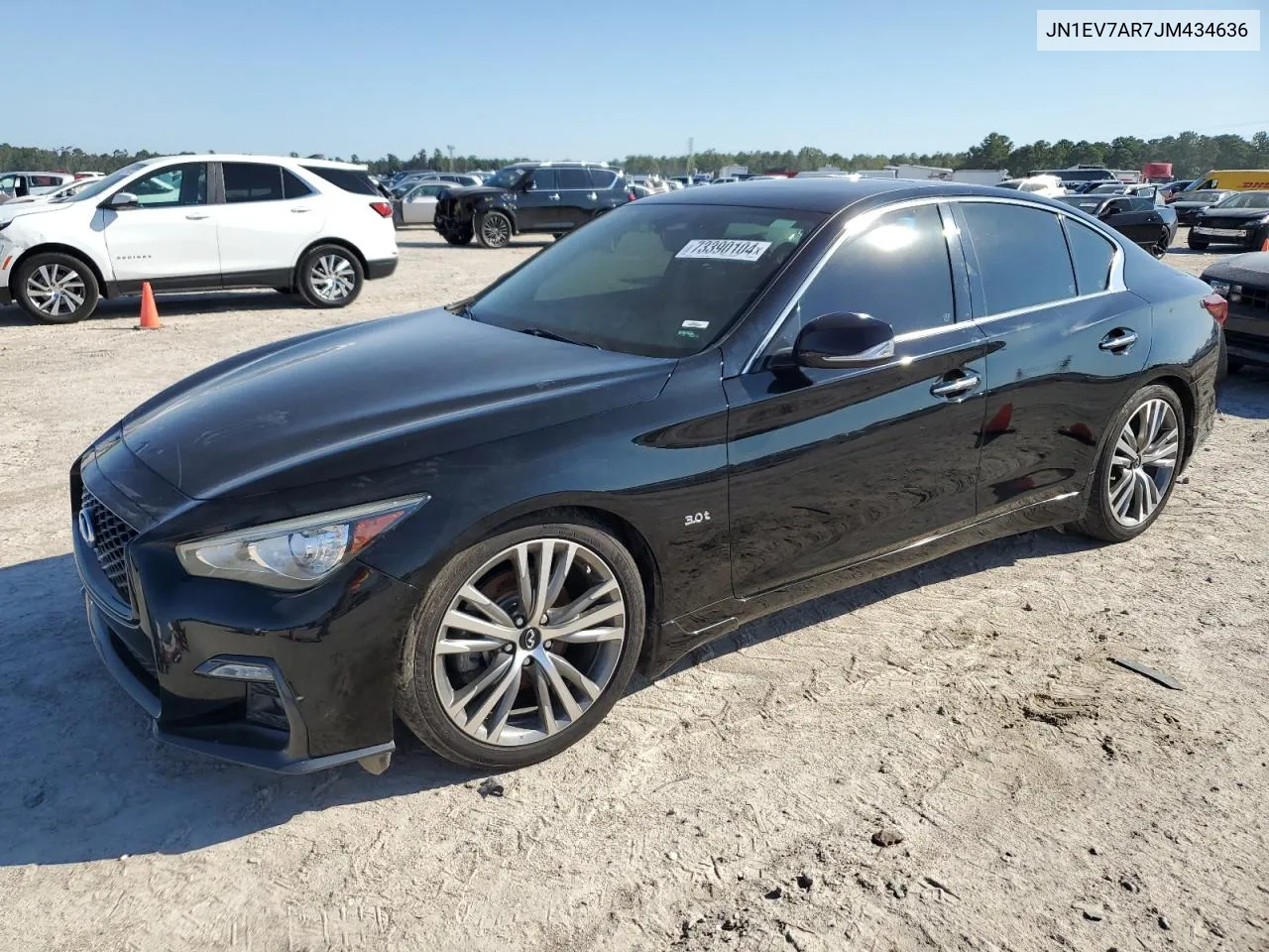 2018 Infiniti Q50 Luxe VIN: JN1EV7AR7JM434636 Lot: 73390104