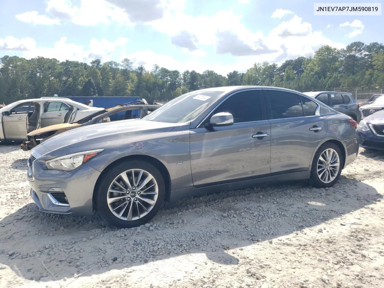 2018 Infiniti Q50 Luxe VIN: JN1EV7AP7JM590819 Lot: 73403584