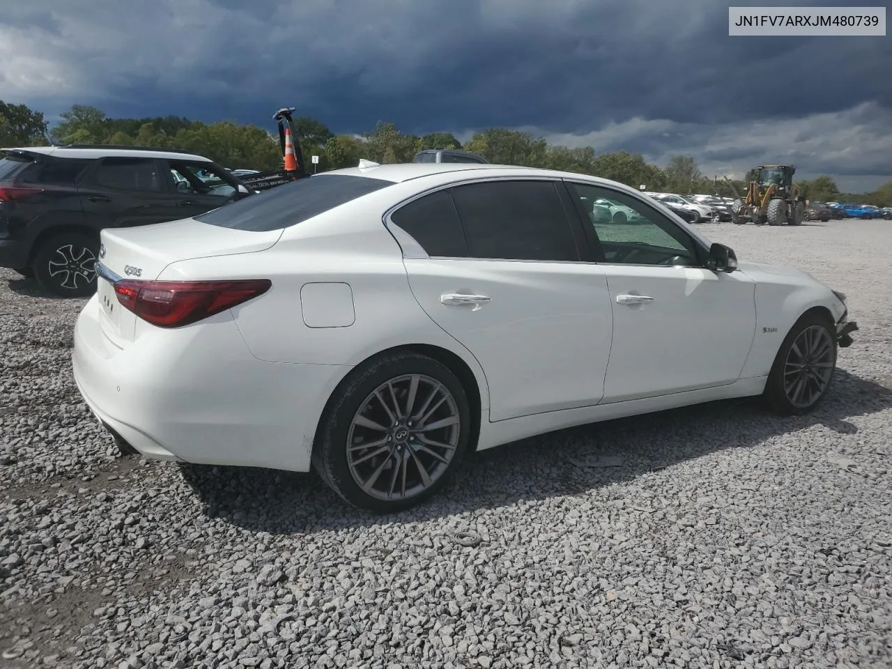 2018 Infiniti Q50 Red Sport 400 VIN: JN1FV7ARXJM480739 Lot: 73476154