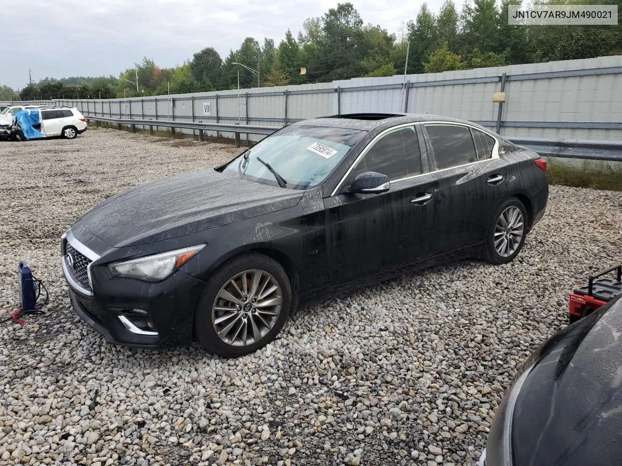 2018 Infiniti Q50 Pure VIN: JN1CV7AR9JM490021 Lot: 73595814