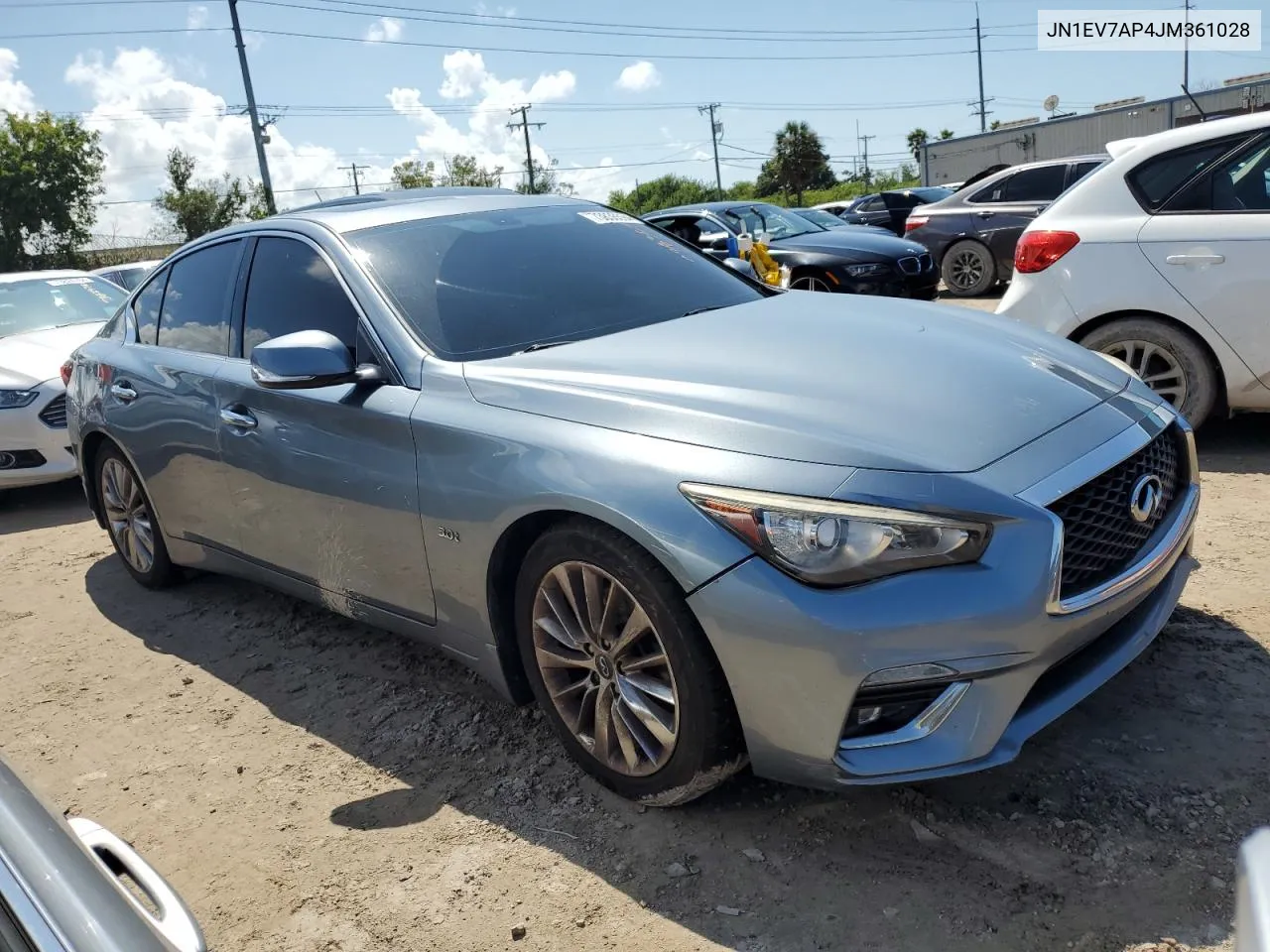 2018 Infiniti Q50 Luxe VIN: JN1EV7AP4JM361028 Lot: 73836594