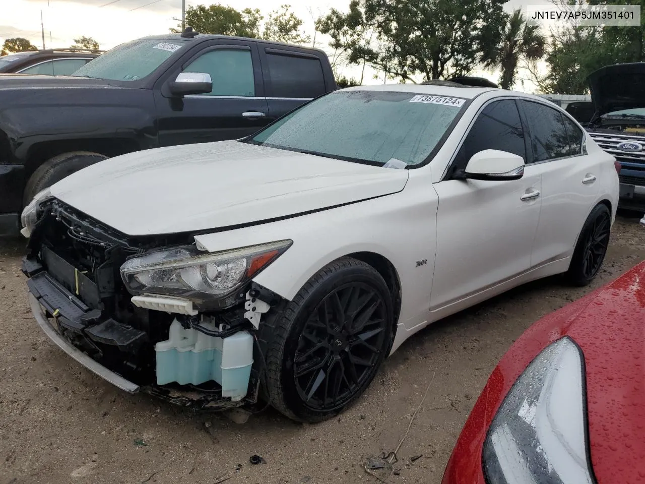 2018 Infiniti Q50 Luxe VIN: JN1EV7AP5JM351401 Lot: 73875124