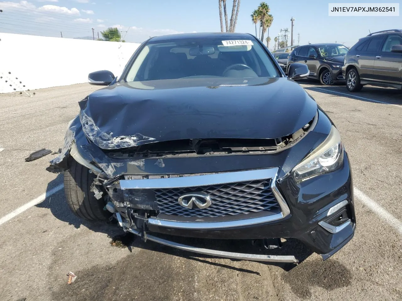 2018 Infiniti Q50 Luxe VIN: JN1EV7APXJM362541 Lot: 74271324