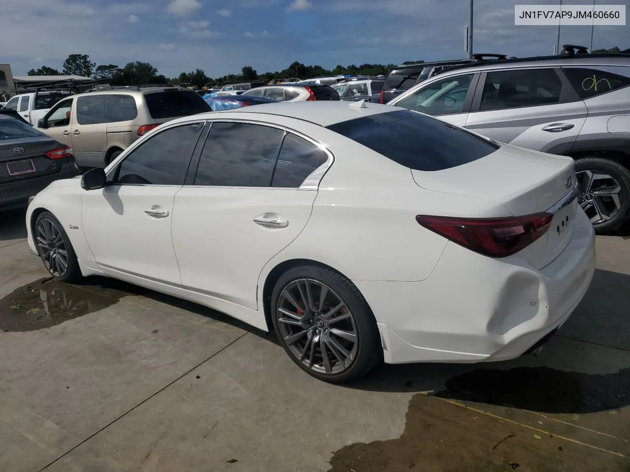 2018 Infiniti Q50 Red Sport 400 VIN: JN1FV7AP9JM460660 Lot: 74377924