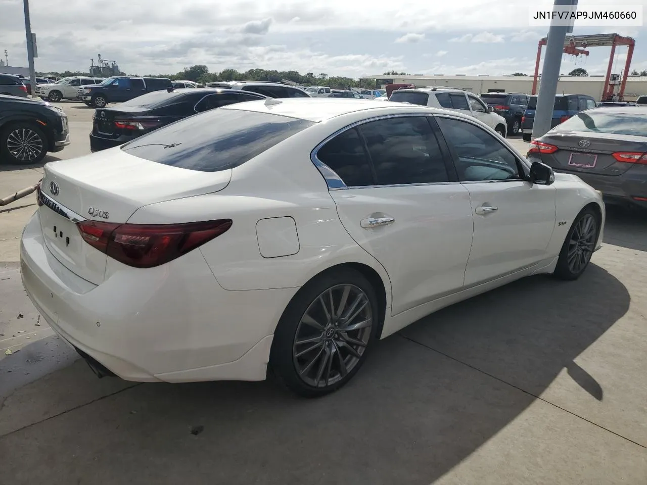 2018 Infiniti Q50 Red Sport 400 VIN: JN1FV7AP9JM460660 Lot: 74377924