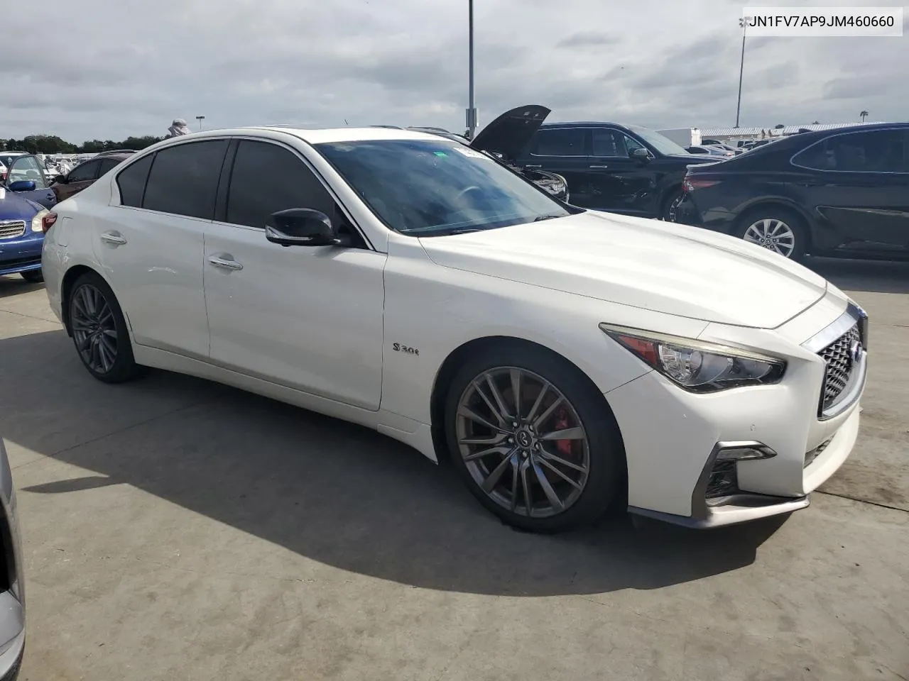 2018 Infiniti Q50 Red Sport 400 VIN: JN1FV7AP9JM460660 Lot: 74377924