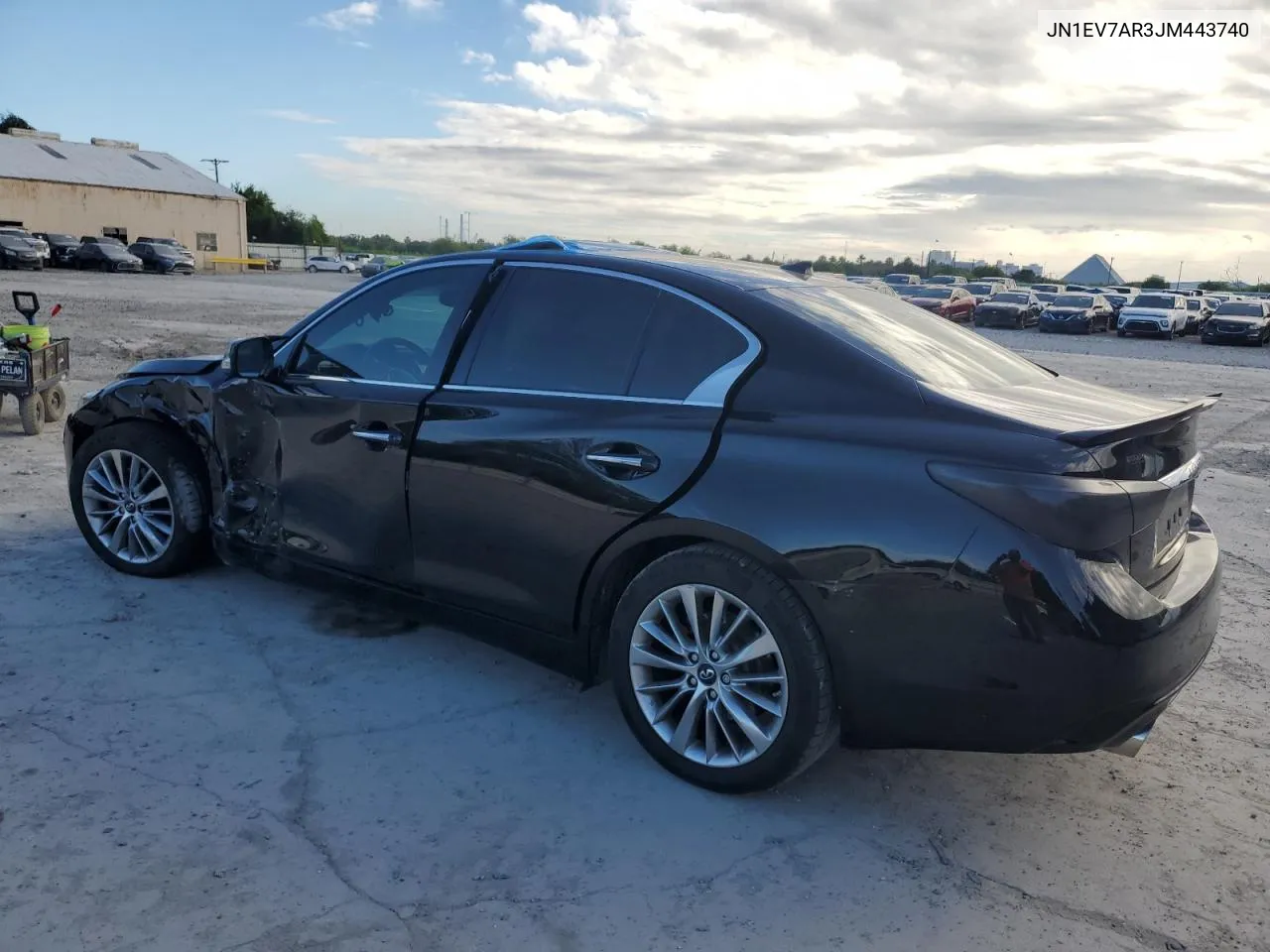 2018 Infiniti Q50 Luxe VIN: JN1EV7AR3JM443740 Lot: 74492934