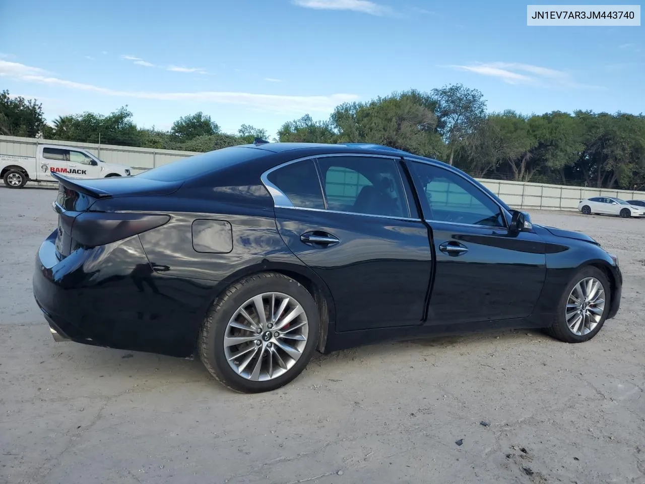 2018 Infiniti Q50 Luxe VIN: JN1EV7AR3JM443740 Lot: 74492934