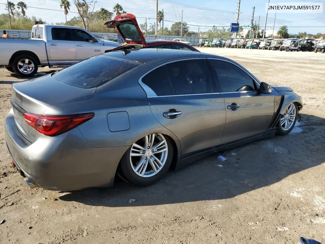 2018 Infiniti Q50 Luxe VIN: JN1EV7AP3JM591577 Lot: 74816184