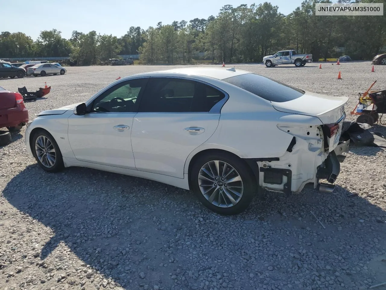 2018 Infiniti Q50 Luxe VIN: JN1EV7AP9JM351000 Lot: 74855304