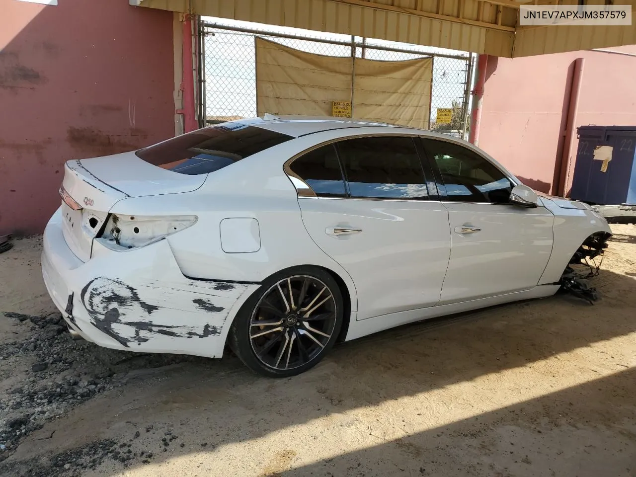 2018 Infiniti Q50 Luxe VIN: JN1EV7APXJM357579 Lot: 75123324