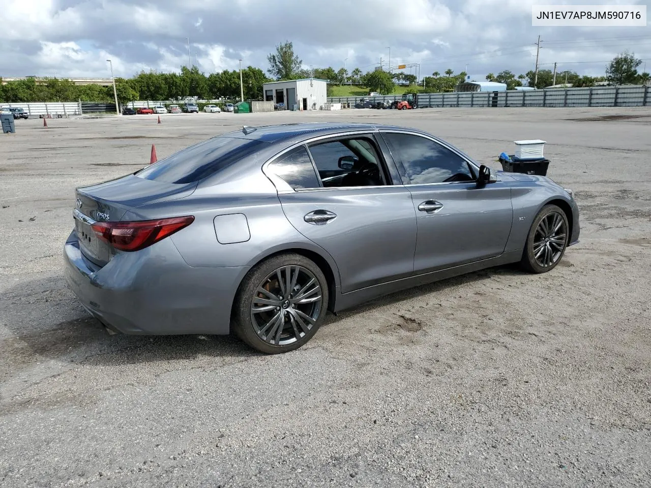 2018 Infiniti Q50 Luxe VIN: JN1EV7AP8JM590716 Lot: 75165564