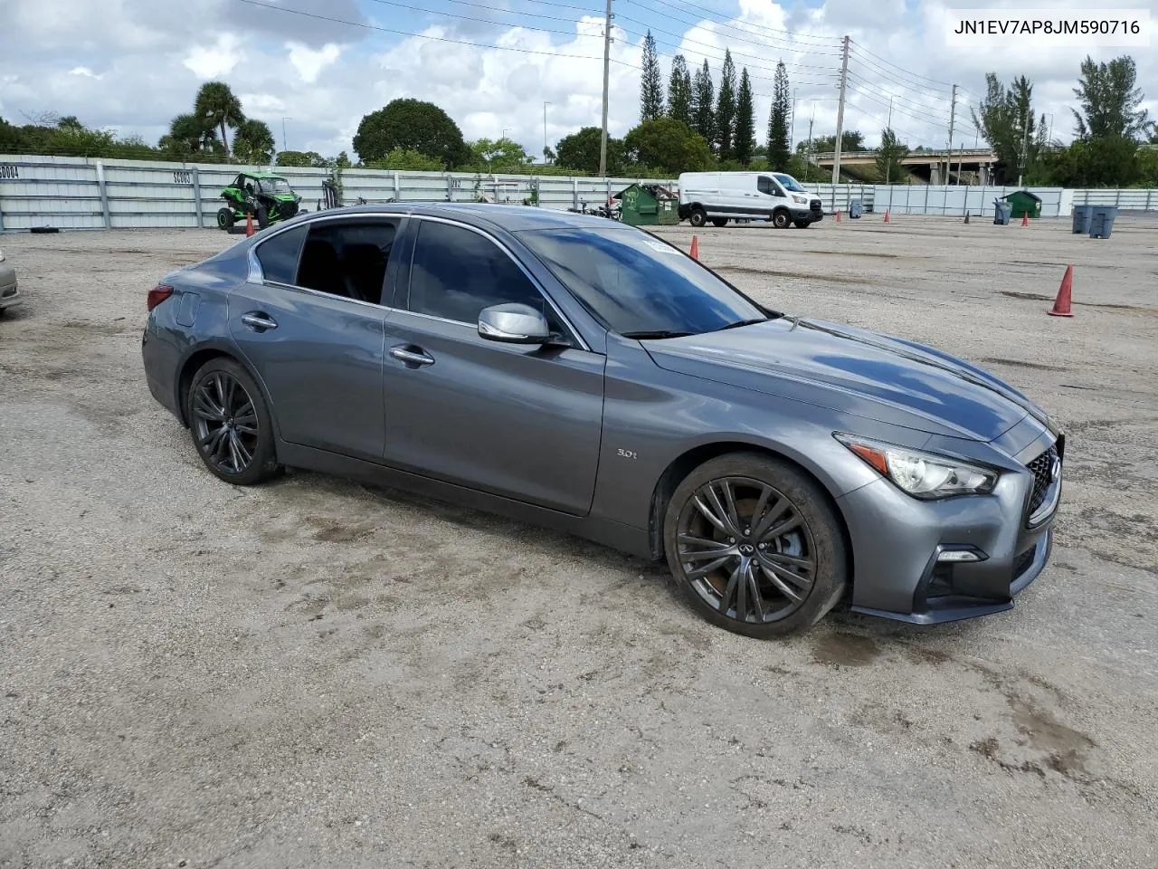 2018 Infiniti Q50 Luxe VIN: JN1EV7AP8JM590716 Lot: 75165564