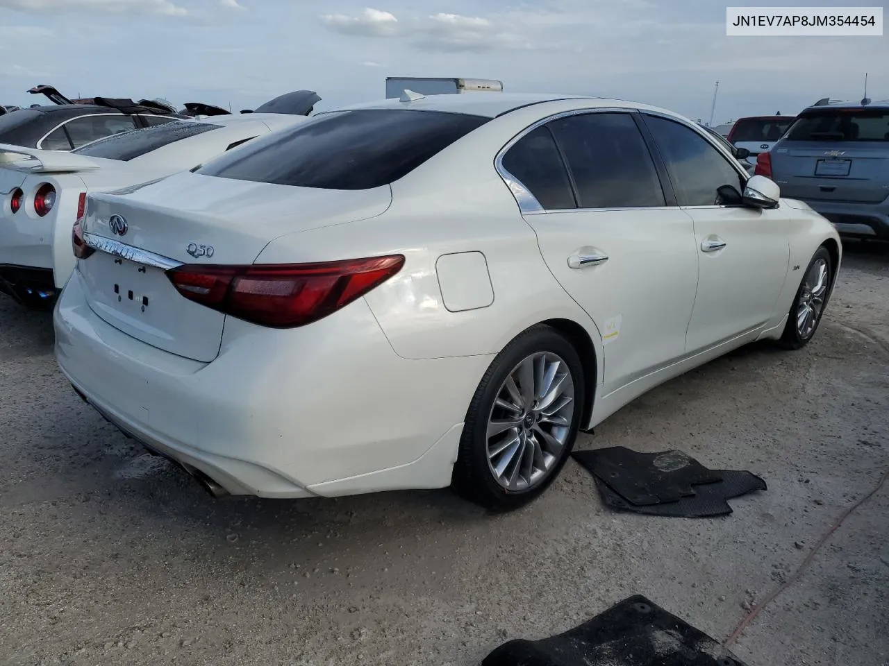 2018 Infiniti Q50 Luxe VIN: JN1EV7AP8JM354454 Lot: 75249334