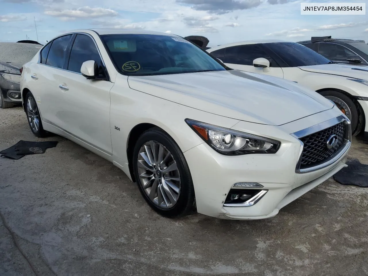 2018 Infiniti Q50 Luxe VIN: JN1EV7AP8JM354454 Lot: 75249334