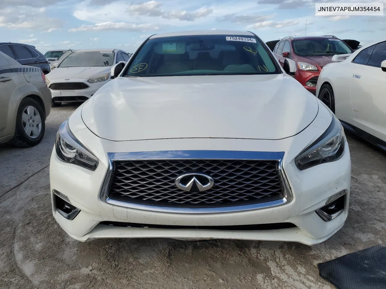 JN1EV7AP8JM354454 2018 Infiniti Q50 Luxe