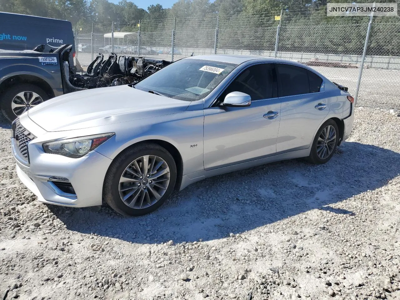 2018 Infiniti Q50 Pure VIN: JN1CV7AP3JM240238 Lot: 75396004