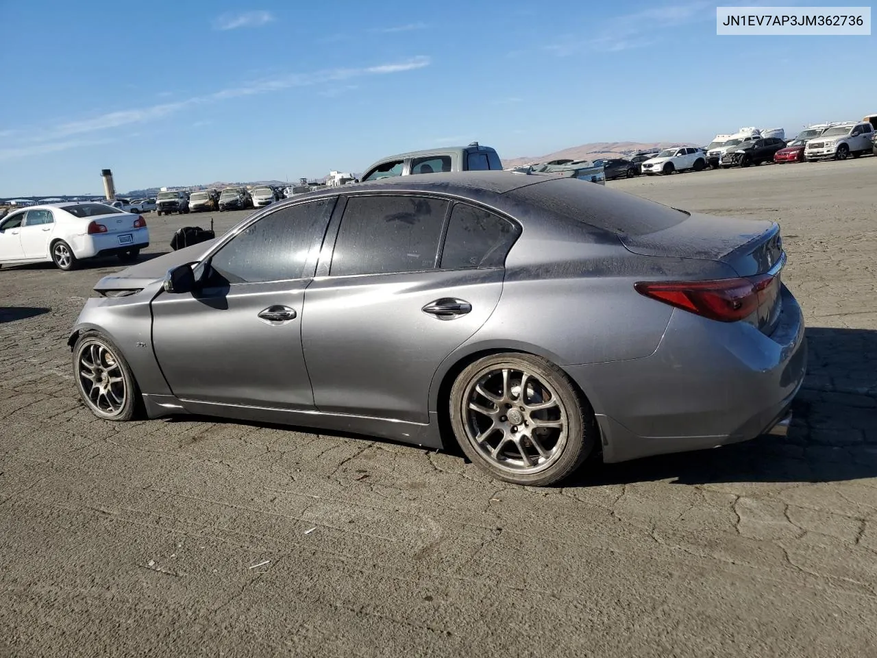 2018 Infiniti Q50 Luxe VIN: JN1EV7AP3JM362736 Lot: 75497104