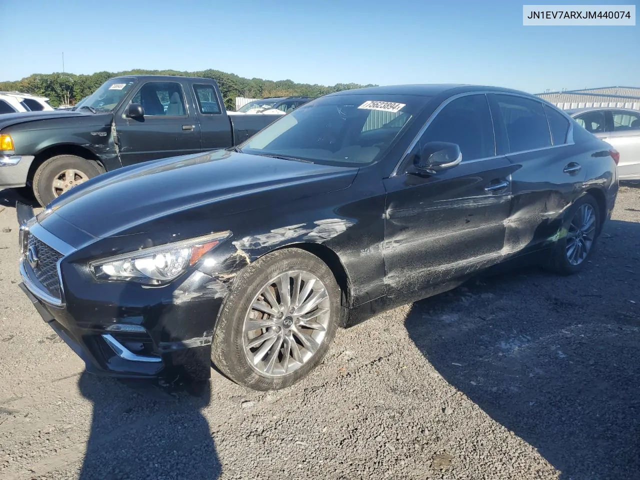 2018 Infiniti Q50 Luxe VIN: JN1EV7ARXJM440074 Lot: 75623894