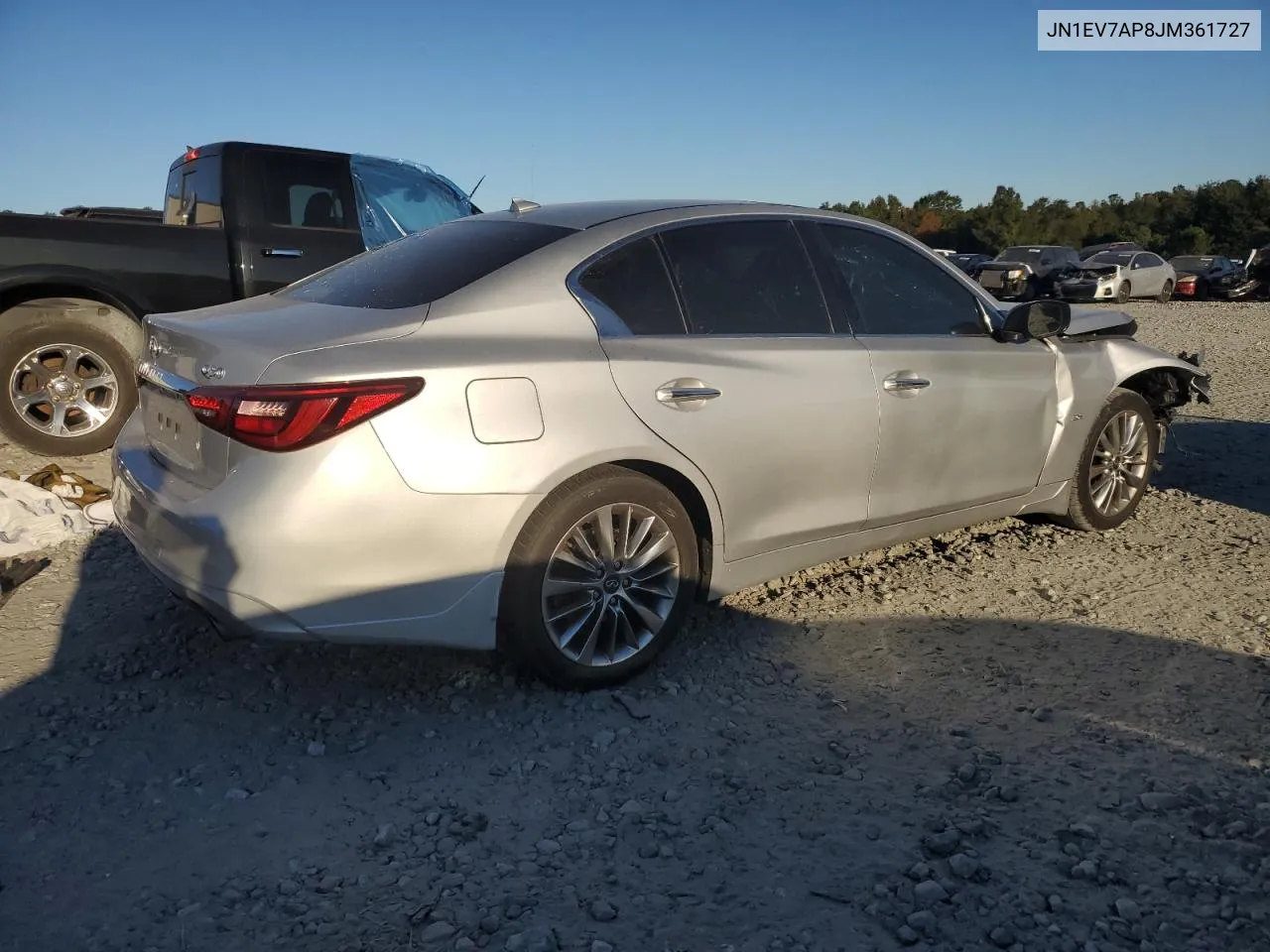 2018 Infiniti Q50 Luxe VIN: JN1EV7AP8JM361727 Lot: 75939214