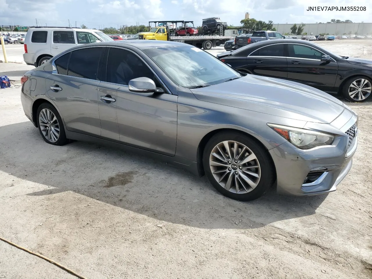 2018 Infiniti Q50 Luxe VIN: JN1EV7AP9JM355208 Lot: 76044184