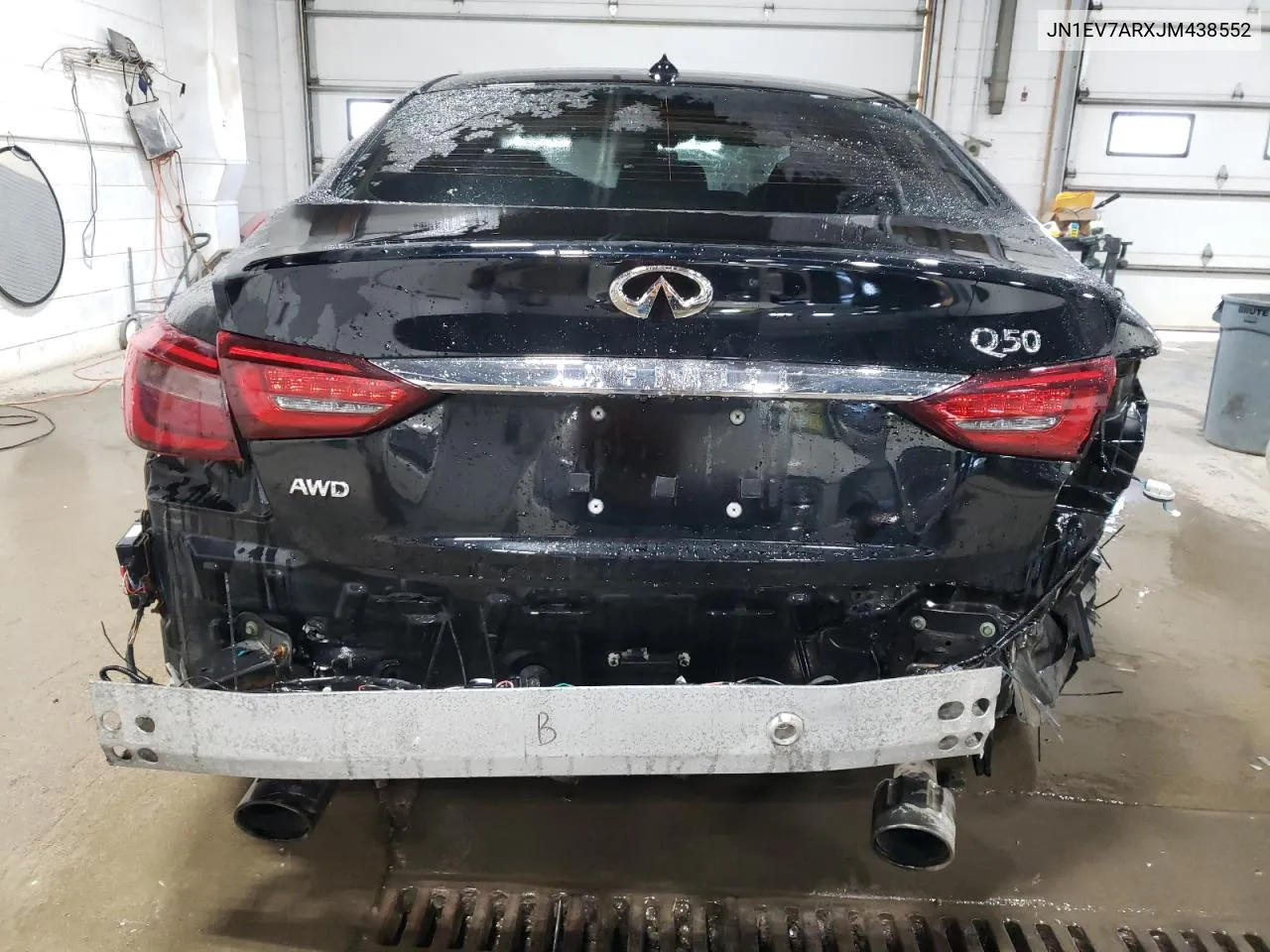 2018 Infiniti Q50 Luxe VIN: JN1EV7ARXJM438552 Lot: 76071674