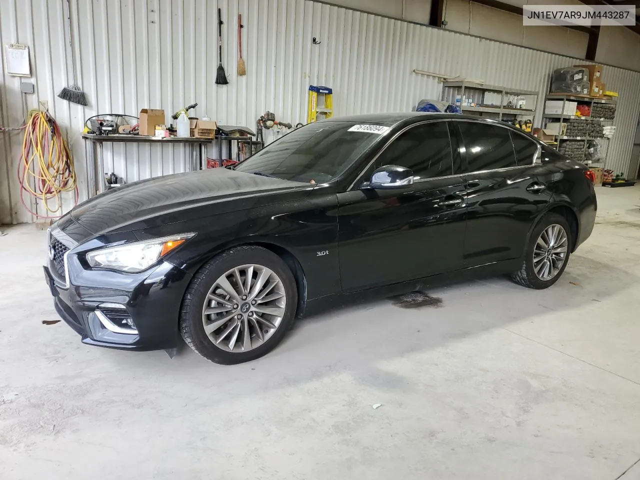 2018 Infiniti Q50 Luxe VIN: JN1EV7AR9JM443287 Lot: 76186094