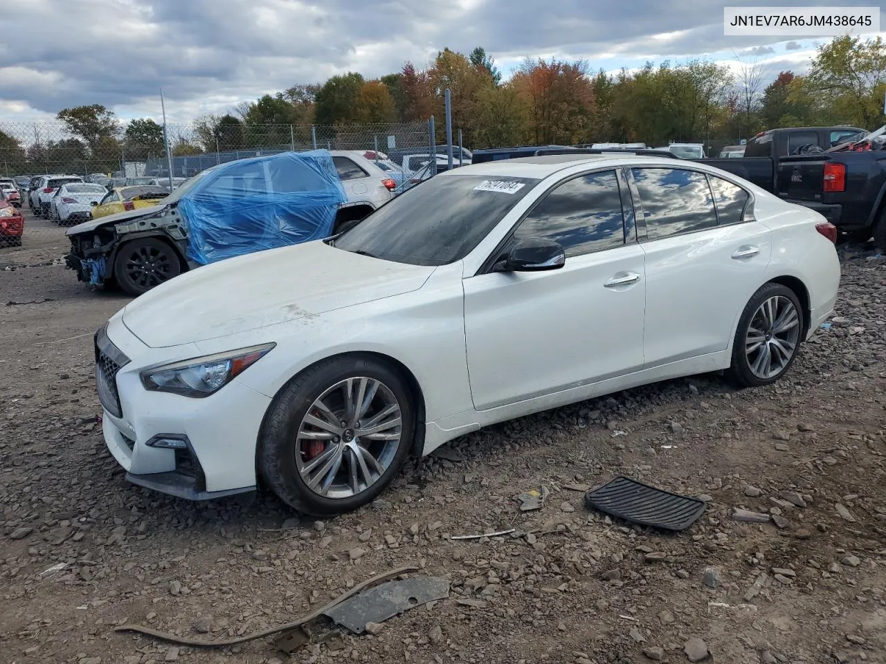 2018 Infiniti Q50 Luxe VIN: JN1EV7AR6JM438645 Lot: 76247084