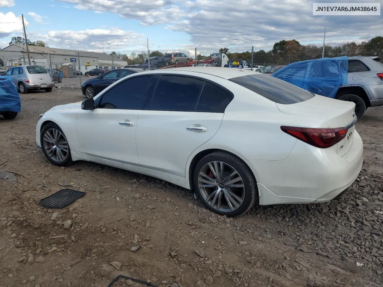 2018 Infiniti Q50 Luxe VIN: JN1EV7AR6JM438645 Lot: 76247084