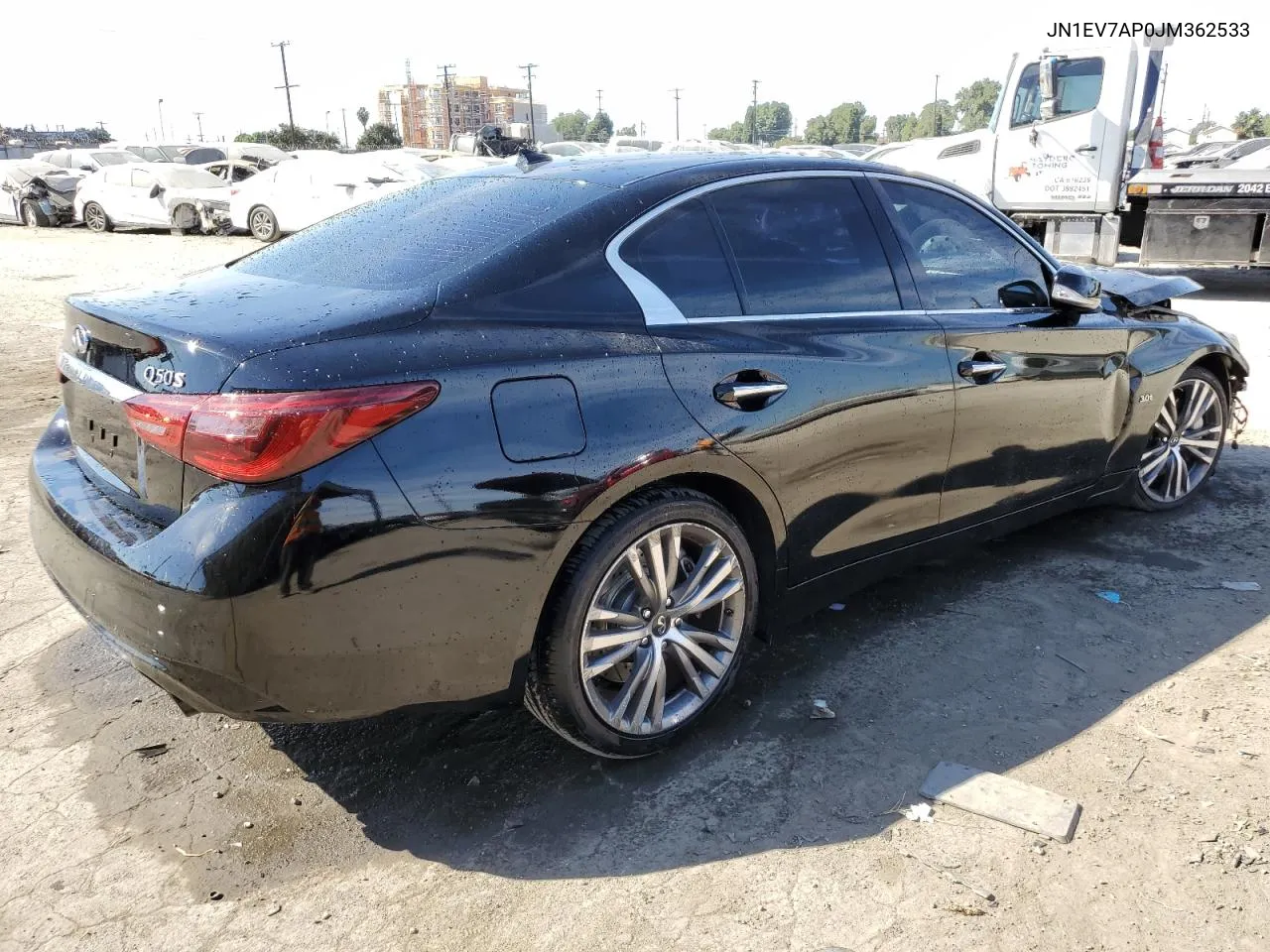 2018 Infiniti Q50 Luxe VIN: JN1EV7AP0JM362533 Lot: 76361624